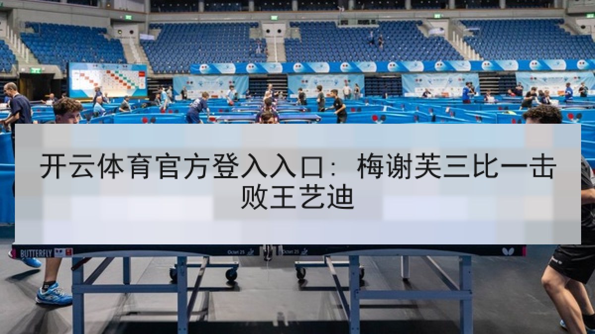 开云体育官方登入入口: 梅谢芙三比一击败王艺迪